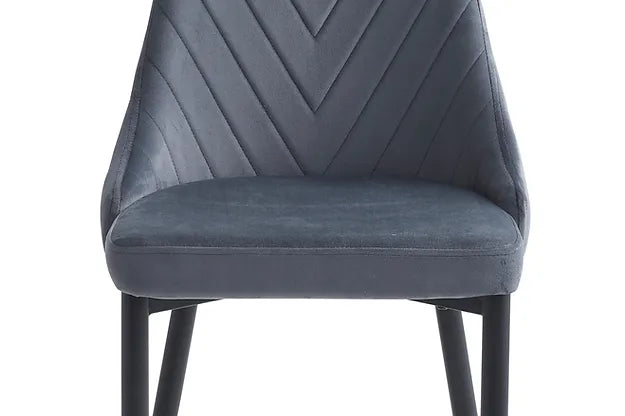 T-1530-c-1532-7PC-Dining-Set-with-Marble-Table-Dark-Grey-Chair