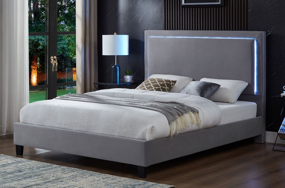 T-2365-LED-velvet-upholstered-platform-Bed-single-double-queen-king-size
