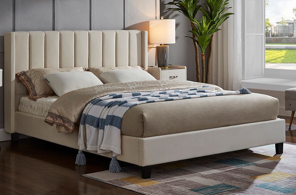 T2190-Velvet-bed-beige-bed-wing-tufted-bed-single-double-queen-king-size