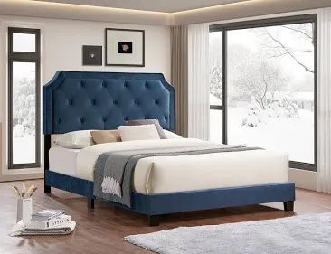 Velvet-diamond-Tufted-bed-single-double-queen-king-size