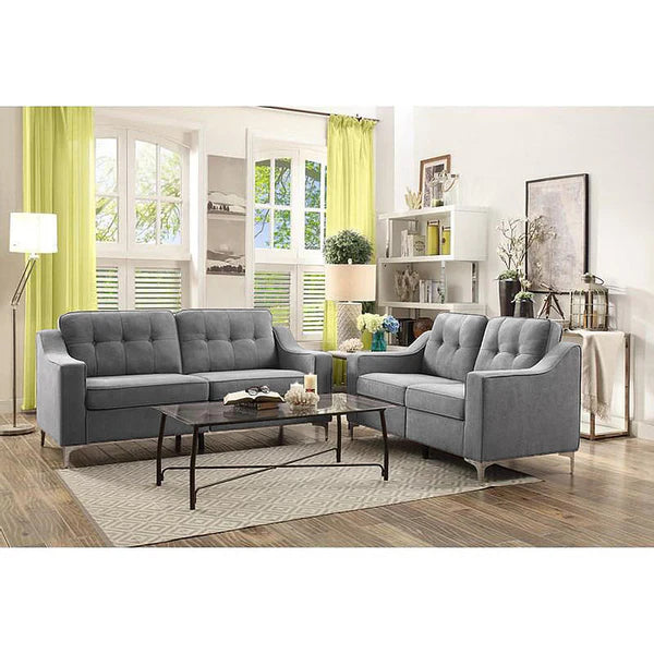 8004GY-grey-Fabric-Sofa-Set-Sofa-loveseat-chair