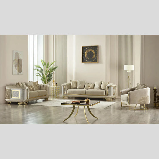 Beige-&-Gold-Turkish-Romane-Sofa-Set-in-3-PC