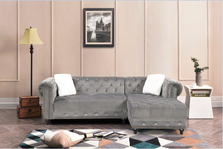 2030GY-Grey-Reversible-Velvet-Sectional-Sofa-with-Nailhead-right-corner