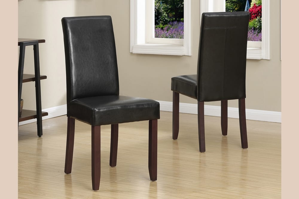 T248 - 2 PC Leather Dining Chair Set