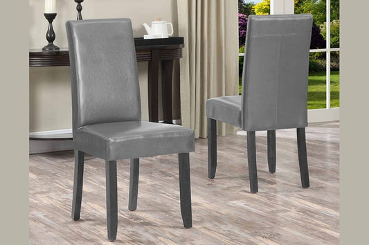 T248 - 2 PC Leather Dining Chair Set