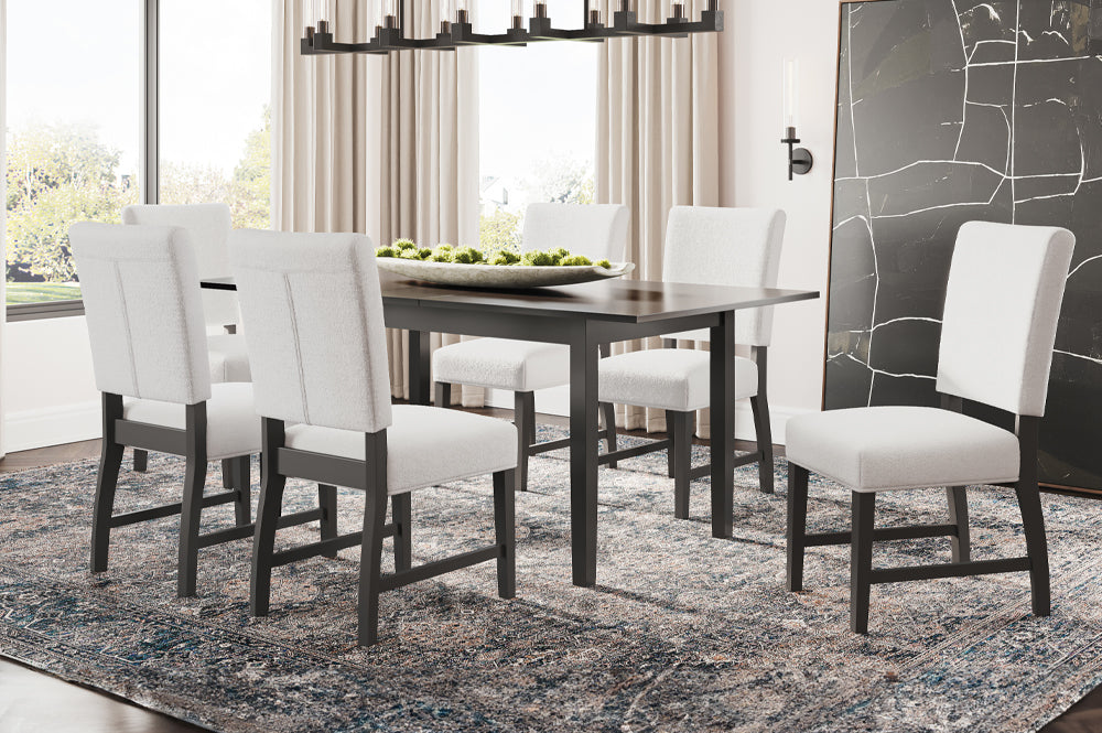 T265 - 2 PC Fabric Dining Chair Set