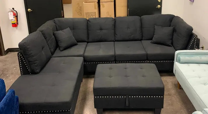 1013BK-black-Reversible-Fabric-Large-Sectional-Sofa-with-Storage-Ottoman-left-sectional