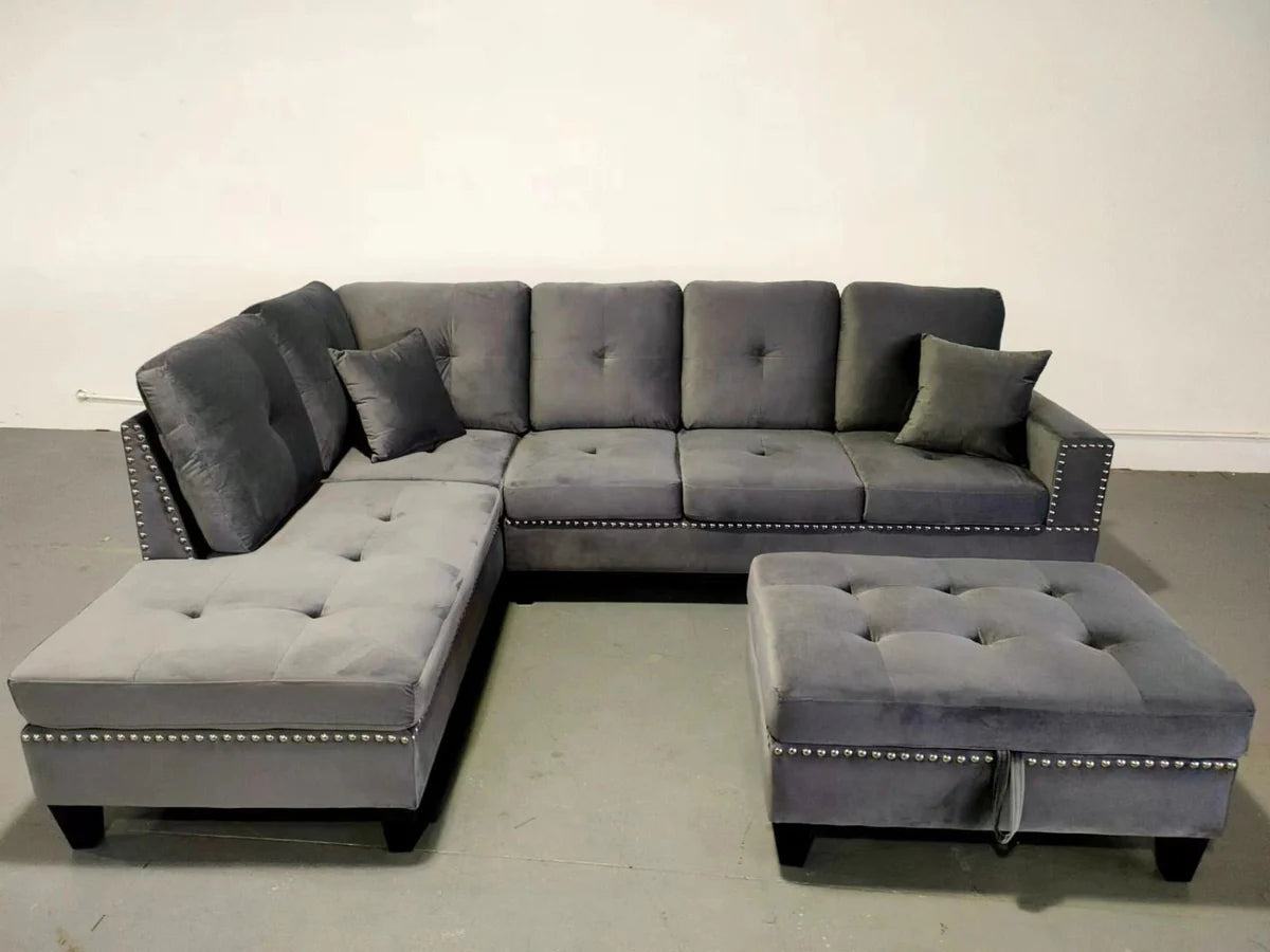 2208RGY-Grey-Reversible-Velvet-Fabric-Large-Sectional-Sofa-with-Storage-Ottoman-left-Sectional