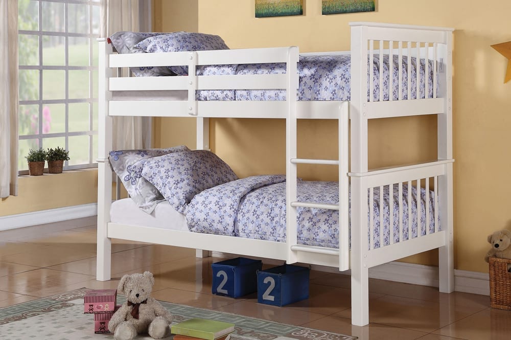 T2500-White-wooden-bunk-bed-twin