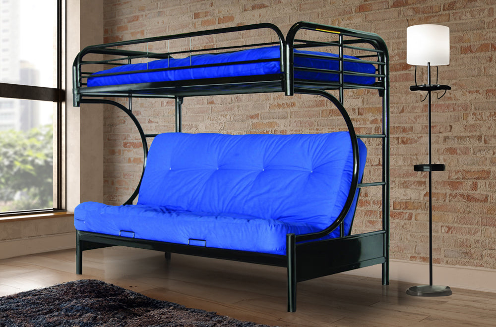 T2800-Black-metal-Futon-Bunk-bed-Twin-sofa