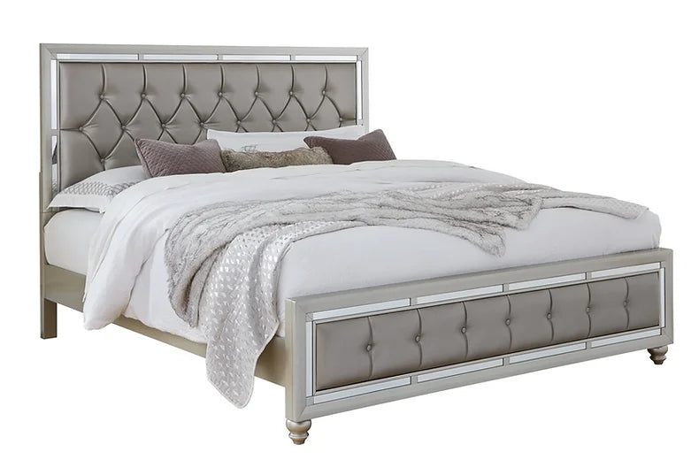 Silver-Luna-Fabric-bedroom-furniture-set-night-stand-bed-dresser-bed-side-dressing-table-mirror