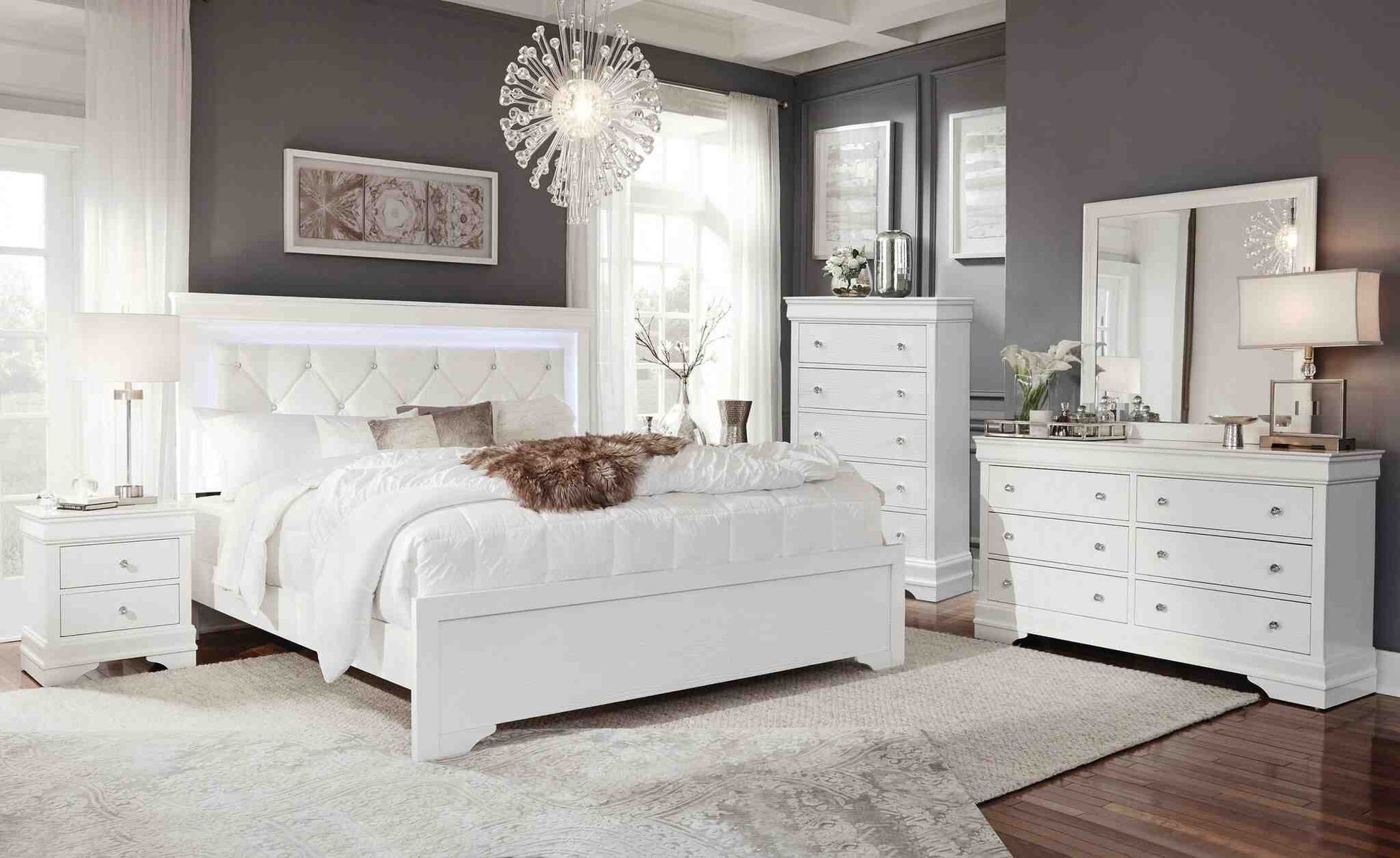 White-Pompei-Bedroom-set-LED-light-double-queen-king-size