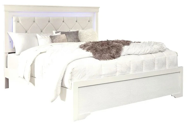 pompei-if5100-White-bedroom-set-bed-chest-mirror-dresser-night-stand