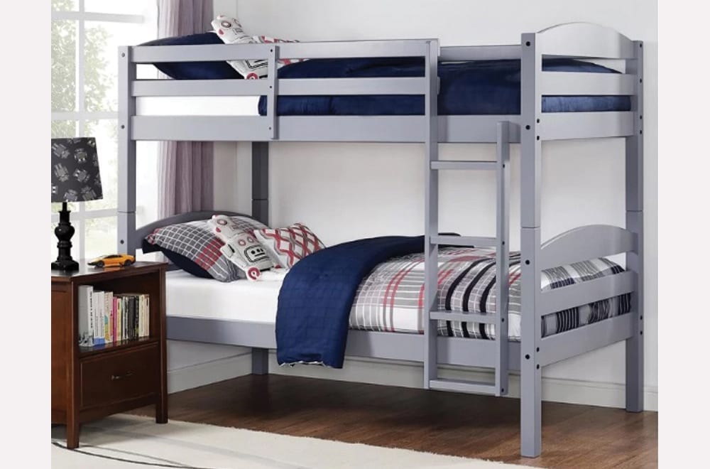 T2508-Silver-wooden-bunk-bed-twin