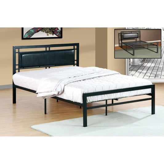 Metal-Bed-with-PU-upholstered-Headboard-single-double-queen-king-size