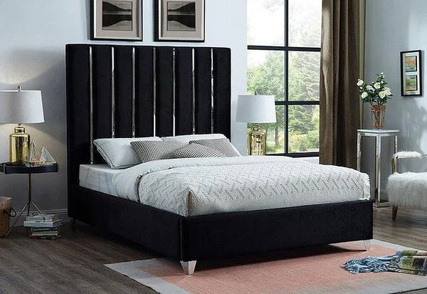 velvet-bed-chrome bed-if5620-5621-5622-bed-frame-single-double-queen-king-size