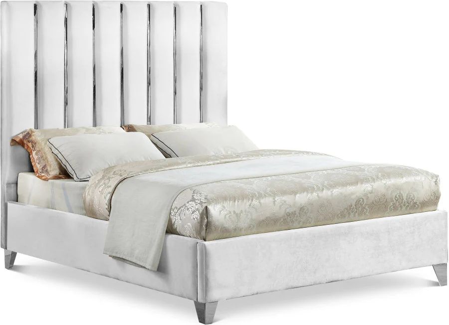 velvet-bed-chrome bed-if5620-5621-5622-bed-frame-single-double-queen-king-size