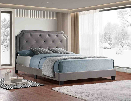 Velvet-diamond-Tufted-bed-single-double-queen-king-size