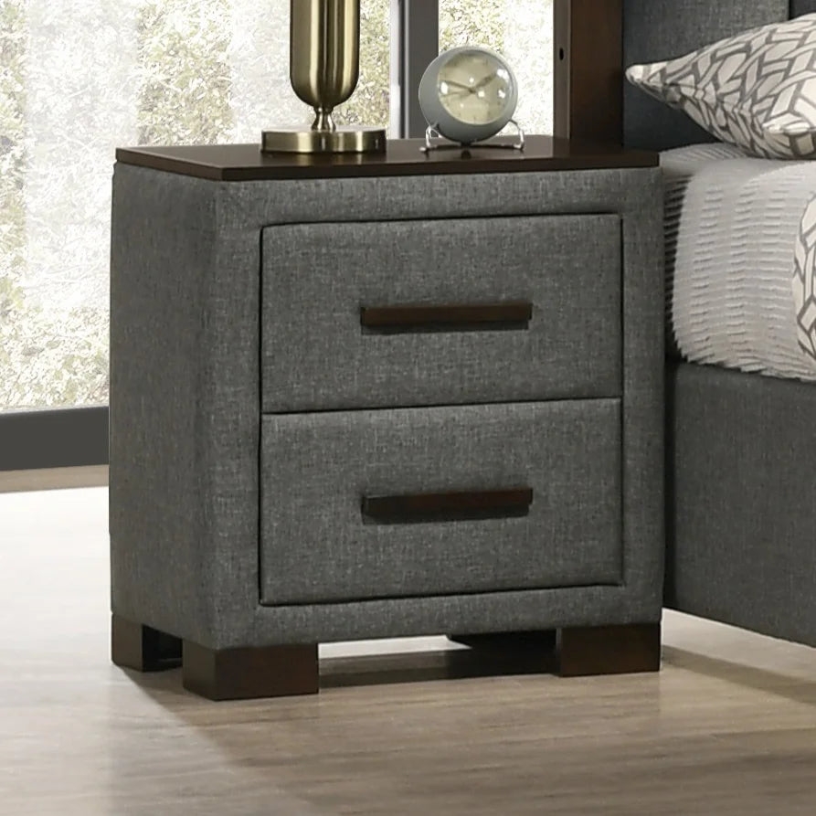 2 Drawer Fabric Dylan Night Stand