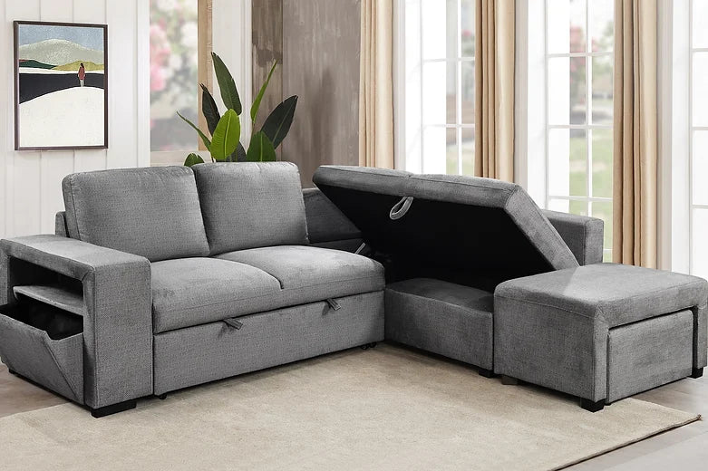 IF9035-RHF-grey-Fabric-Storage-Sofa-Bed-Sectional